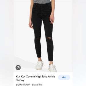 Kut Connie high rise ankle skinny jeans